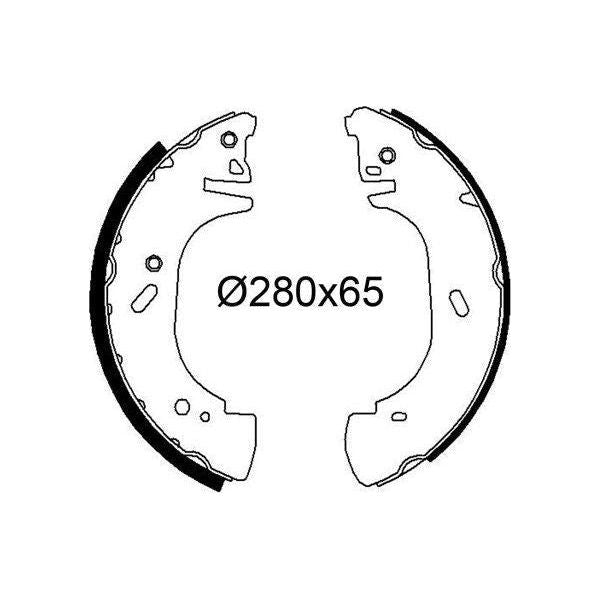 Valeo Drum Brake Shoes 564268 Automotive Part fits Ford