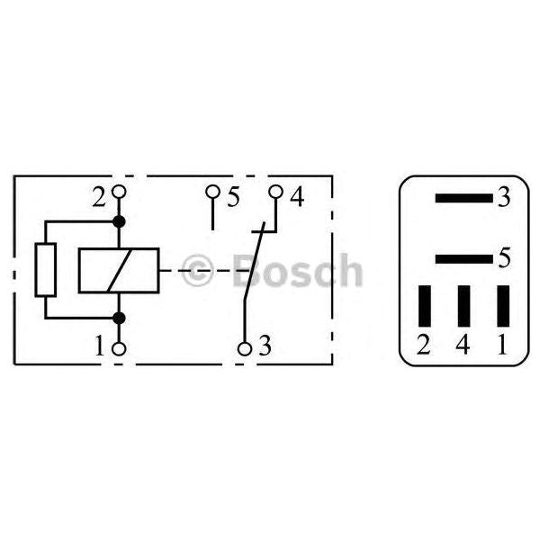 Genuine Bosch Relay fits VW Polo - 1.2 - 09-14 0332201107