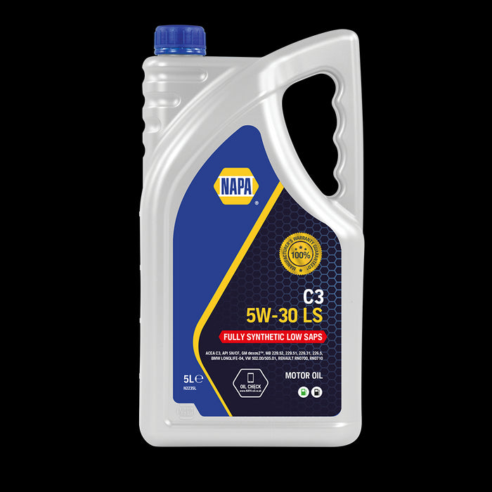 5L NAPA 5W30 LS Fully Synthetic Engine Oil Low Saps ACEA C3, VW 502.00/505.01 Napa  - Dynamic Drive