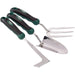 Draper Stainless Steel Heavy Duty Soft Grip Fork, Trowel and Weeder Set (3 Piece Draper  - Dynamic Drive