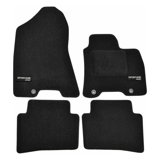 Tailored Logo Velour Carpet Floor Mats for Kia Sportage 2016-Up 4PCS UKB4C  - Dynamic Drive