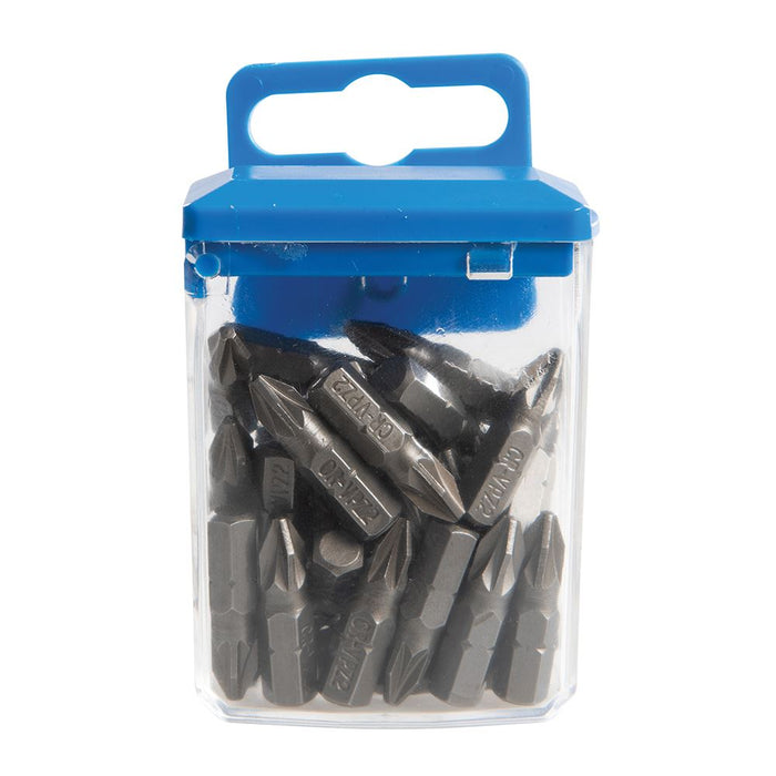 Silverline Pozidriv Cr-V 6150 Screwdriver Bits 30pk PZ2