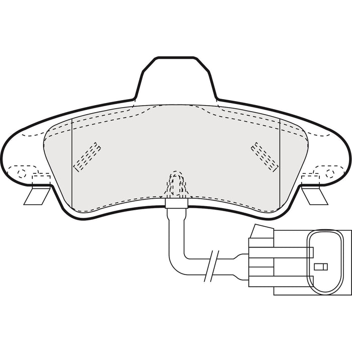 Apec Brake Pads Rear Fits Ford Mondeo