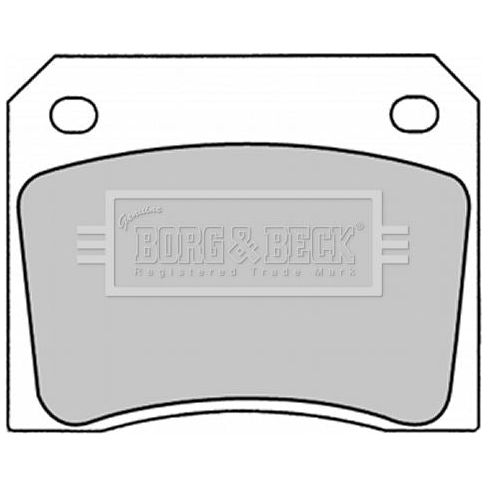 Genuine Borg & Beck Brake Pads fits Jaguar R BBP1281 Borg & Beck  - Dynamic Drive