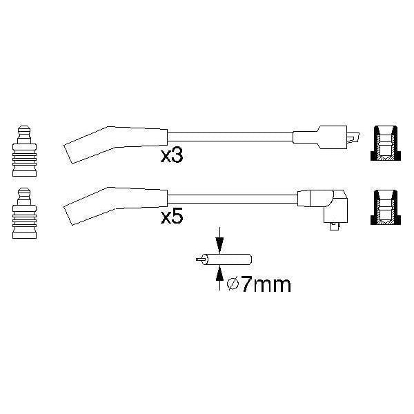 Genuine Bosch Ignition Lead B819 fits Land Rover Range Rover - 4.6 - 94-02 09863