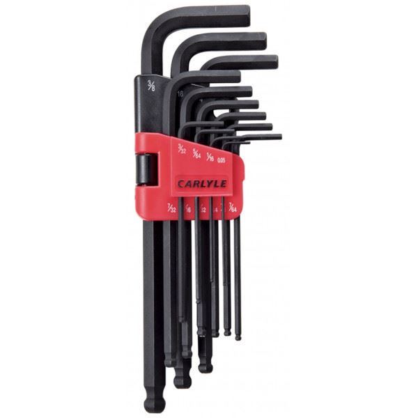 Carlyle Hand Tools Hex Key Set Long Magnetic Hex Ball SAE Carlyle Hand Tools Carlyle Hand Tools  - Dynamic Drive