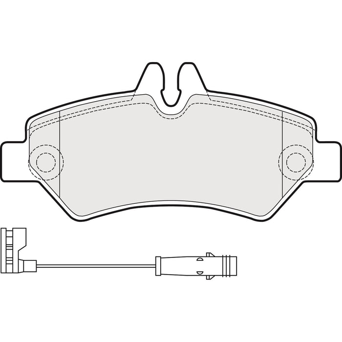 Apec Brake Pads Rear Fits Mercedes Sprinter VW Crafter