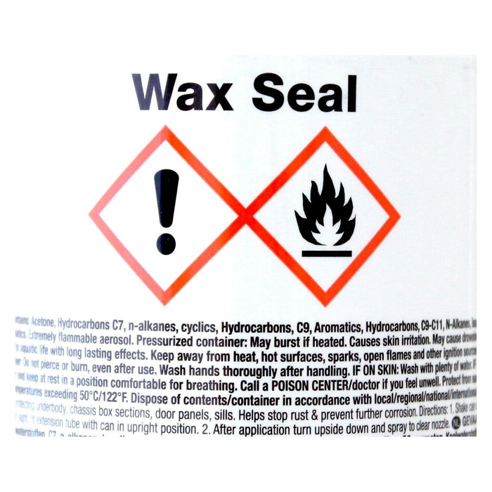 Comma Wax Seal (WS500M) Anti-Rust Treatment Spray - 500ml 0.5L Aerosol Comma  - Dynamic Drive