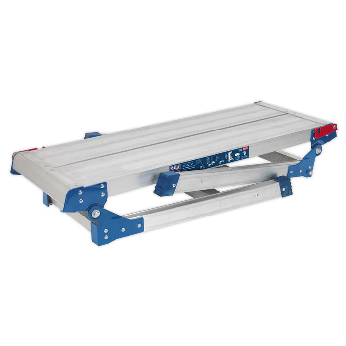 Sealey Aluminium Folding Platform 2-Tread EN 131 APS2E Sealey  - Dynamic Drive