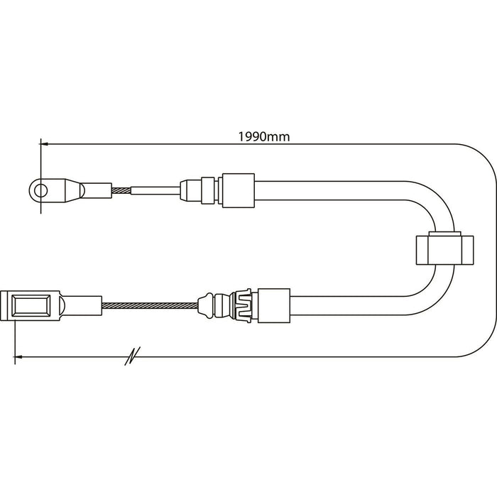 Apec Brake Cable Front Fits Mercedes Sprinter VW Lt