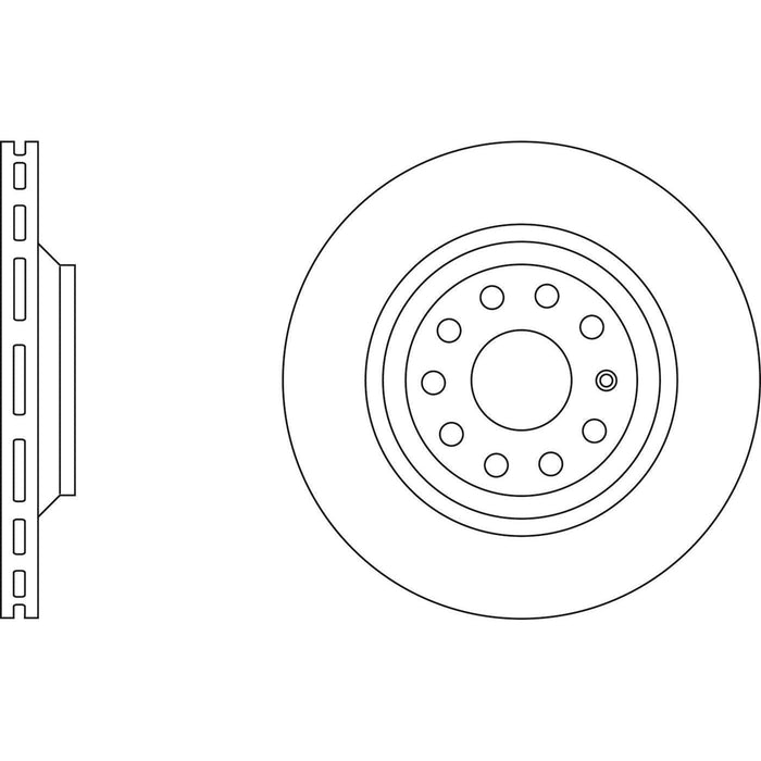 Apec Brake Disc Rear Fits Audi A3 Q3 Rs3 Rsq3 S3 Sq2 Tt Seat Leon Skoda Octavia