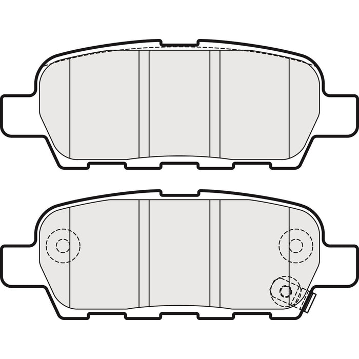 Apec Brake Pads Rear Fits Nissan Cube Leaf Pulsar Qashqai Skyline Tiida X-Trail