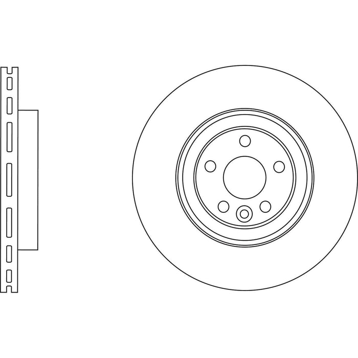 Apec Brake Disc Front Fits Volvo S80 V70 Xc70