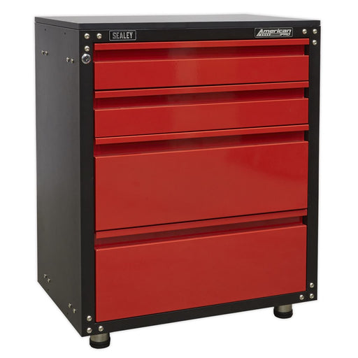 Modular 4 Drawer Cabinet With Worktop 665Mm Sealey  - Dynamic Drive