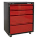 Modular 4 Drawer Cabinet With Worktop 665Mm Sealey  - Dynamic Drive