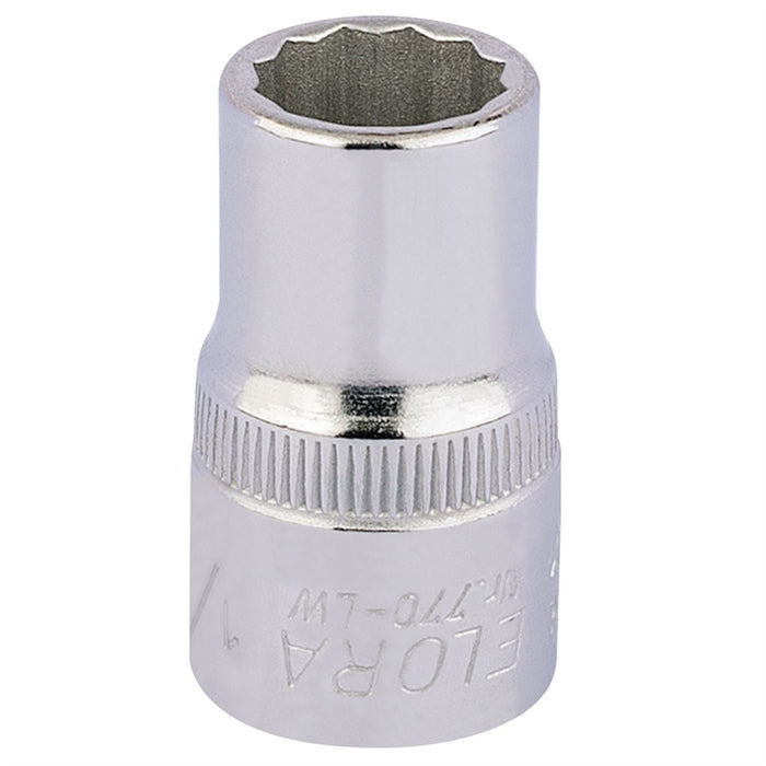 Draper Elora Whitworth Bi-Hexagon Socket, 1/2" Sq. Dr., 1/4" 24814