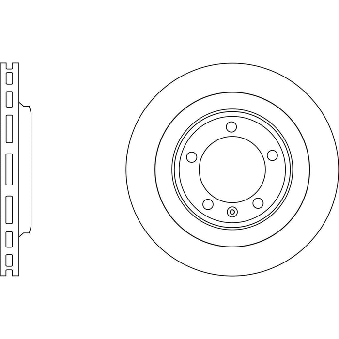 Apec Brake Disc Rear Fits Audi A8 S6 S7 S8