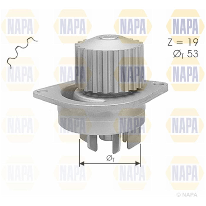 Genuine NAPA Water Pump for Citroen Peugeot 1201A2