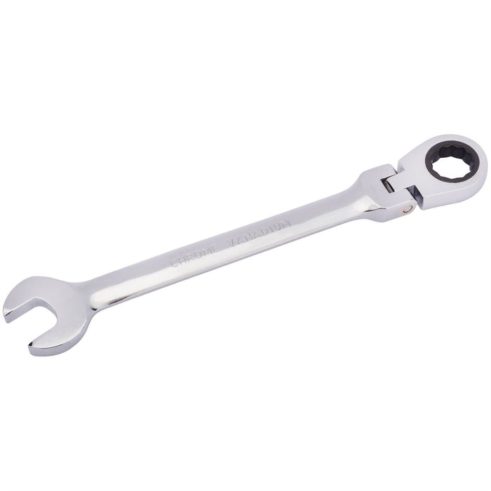 Draper HI-TORQ Metric Flexible Head Ratcheting Combination Spanner, 18mm