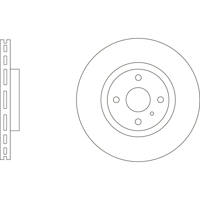 Apec Brake Disc Front Fits Abarth 124