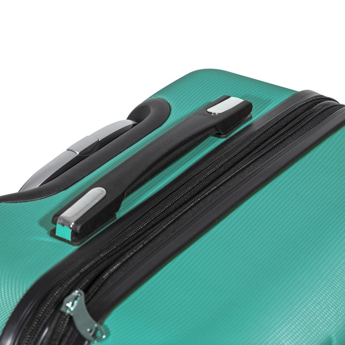 Dellonda 3-Piece Lightweight ABS Luggage Set with TSA Lock  Teal