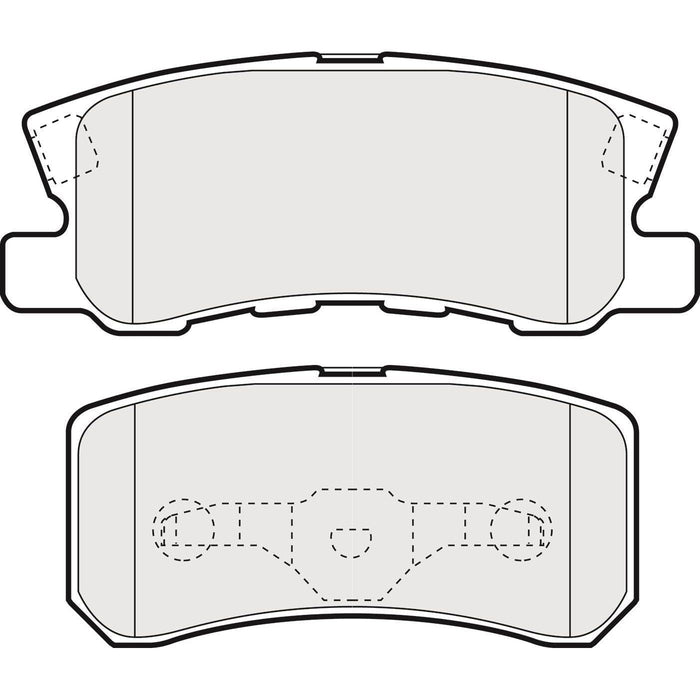 Apec Brake Pads Rear Fits Chrysler Sebring Citroen C-Crosser Dodge Avenger Calibe