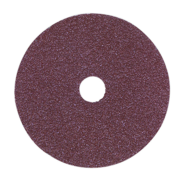 Sealey Sanding Disc Fibre Backed115mm 36Grit Pack of 25 FBD11536 Sealey  - Dynamic Drive