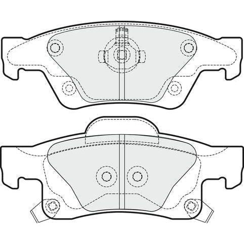 Apec Blue Brake Pads (Rear) (R90) PD4274 Apec Blue  - Dynamic Drive