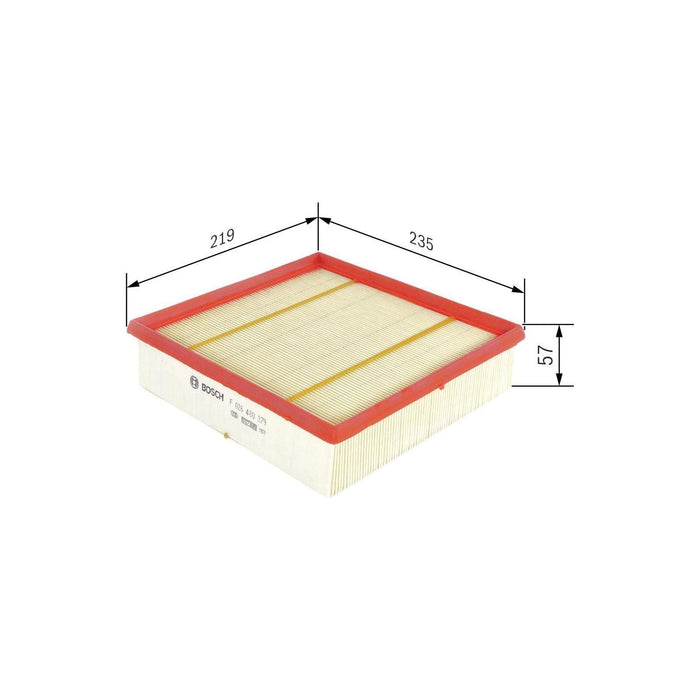 Bosch Car Air Filter S0379 fits Mercedes-Benz A A180 CDi|CDi BlueEFFICIENCY - 1.