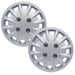 Milenco Silver Wheel Trims Hub Caps 13" Bailey Type Caravan Pair Motorhome Milenco  - Dynamic Drive