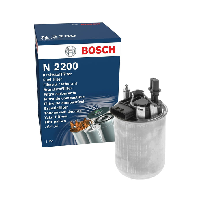 Genuine Bosch Car Fuel Filter N2200 fits Nissan Juke dCi - 1.5 - 10- F026402200