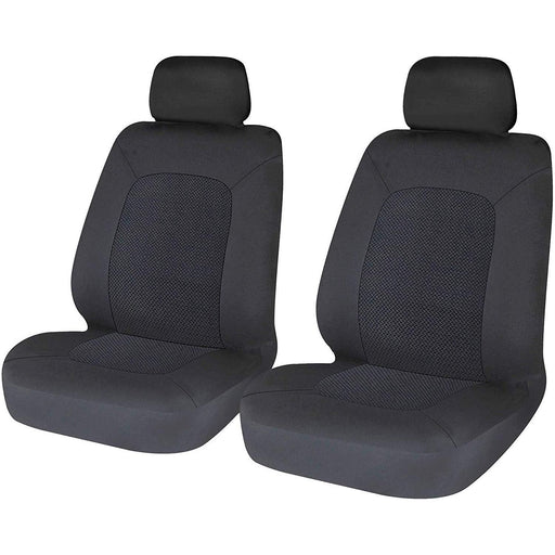 Sakura SS5401 Hampton Car Front Seat Covers Protecters, Black Sakura  - Dynamic Drive