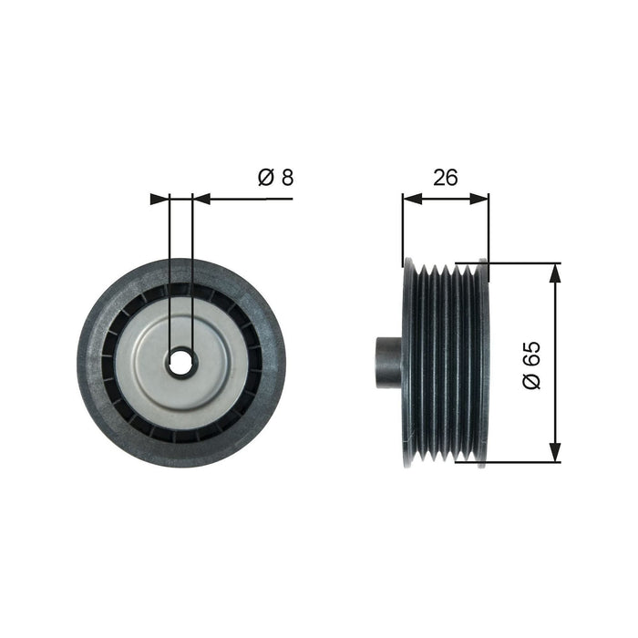 Gates Drivealign Idler fits Ford Transit Custom 290 TDCi - 2.2 - 12-16 T36776