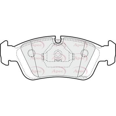 Apec Brake Pads Front Fits BMW 3 Series Z3 Apec  - Dynamic Drive