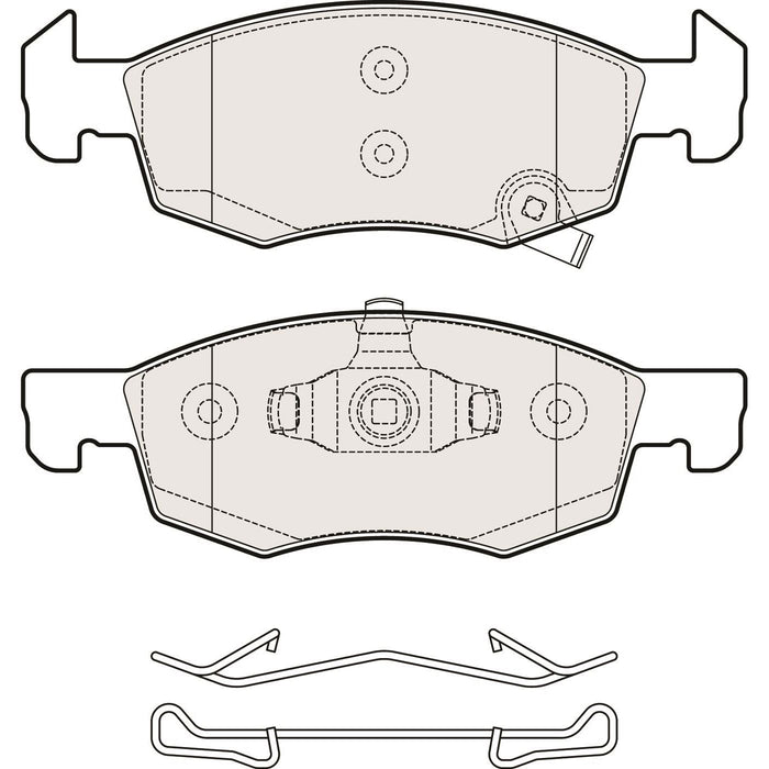 Genuine APEC Front Brake Disc & Pads Set Vented for Vauxhall Corsa Apec  - Dynamic Drive