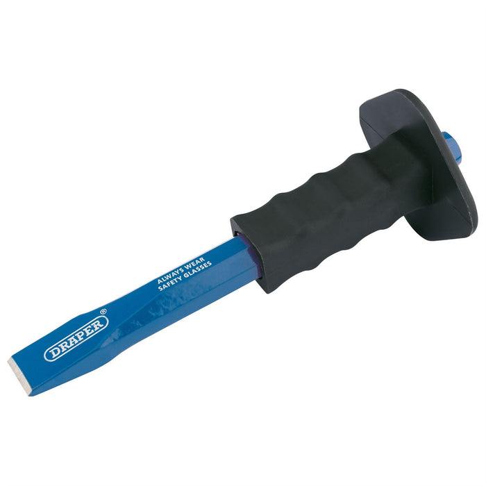 Draper Octagonal Shank Cold Chisel with Hand Guard, 25 x 250mm (Display Packed) Draper  - Dynamic Drive