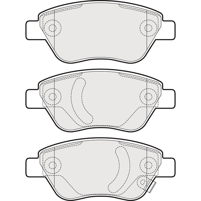 Apec Brake Pads Front Fits Fiat Panda Opel Corsa Vauxhall