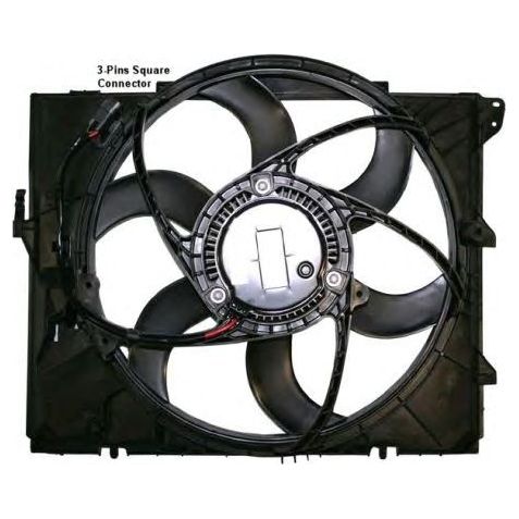 NRF RADIATOR FAN fits BMW 1 3 X1 Z4 17427563259 NRF  - Dynamic Drive