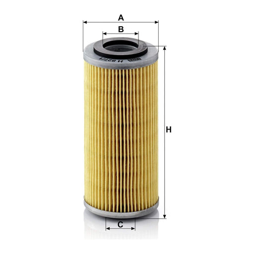 Genuine Mann Oil Filter for Perkins engines H827/1N Mann & Hummel  - Dynamic Drive