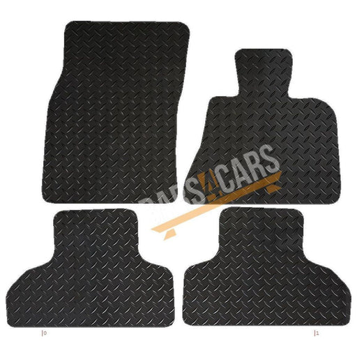 Red Trim Tailored Rubber Car Mats for Bmw X5 13 (Dec)> (F15) 5 Seat Set of 4 UKB4C  - Dynamic Drive