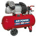 Compressor 50L V-Twin Direct Drive 3Hp Sealey  - Dynamic Drive