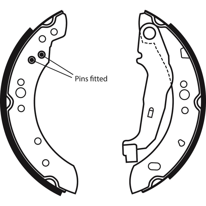 Apec Brake Shoe Rear Fits Renault Twingo