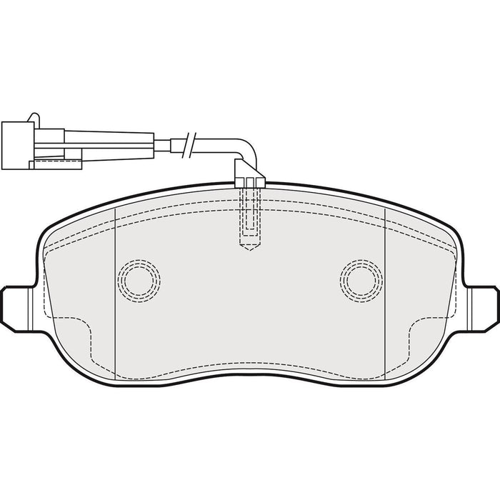 Apec Brake Pads Front Fits Fiat Croma