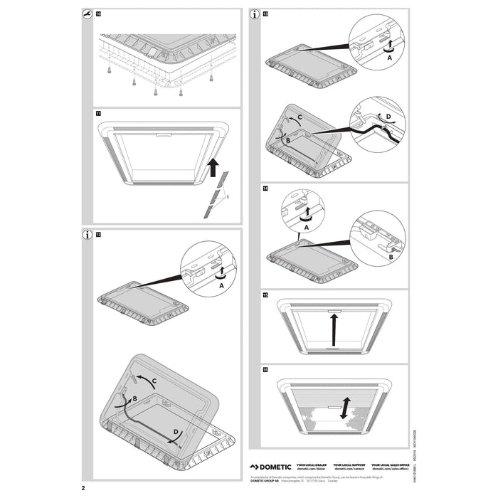 Dometic Heki 2 Rooflight 9104100235 Dometic  - Dynamic Drive