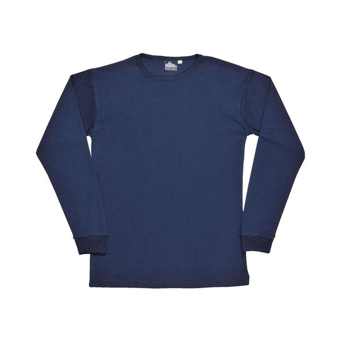 Portwest Thermal Long Sleeve T-Shirt - Navy - Small