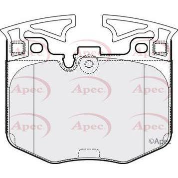 Apec Brake Pads Front Fits BMW Toyota