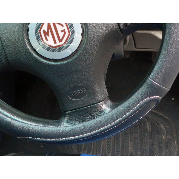 Black Steering Wheel Cover Soft Grip Leather Look for ZR All Years UKB4C  - Dynamic Drive