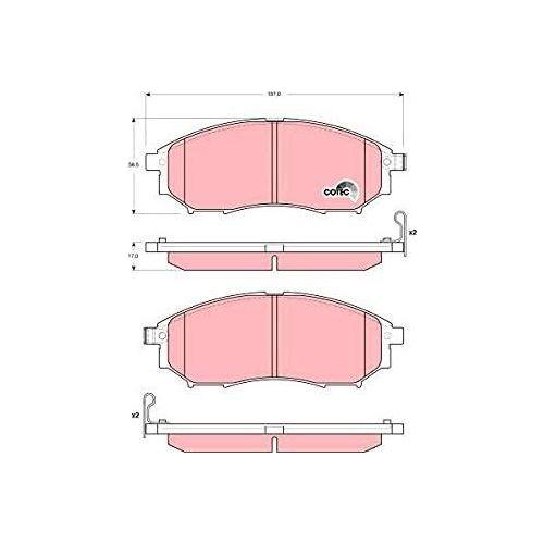 Genuine TRW Brake Pads (Front) (R90) GDB3392 TRW  - Dynamic Drive