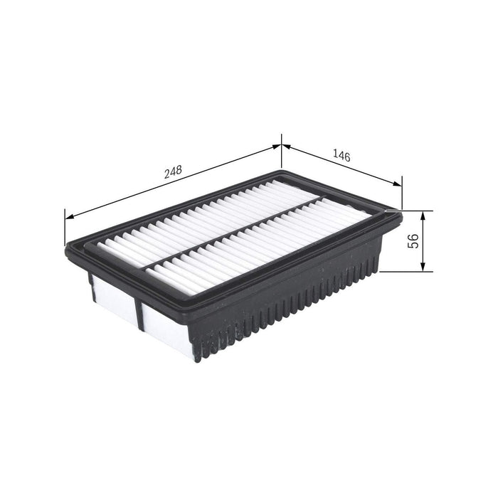 Genuine Bosch Car Air Filter S0558 fits Hyundai i20 CVVT - 1.2 - 14- F026400558