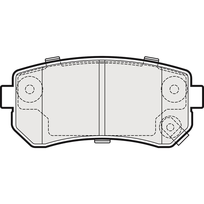 Genuine APEC Rear Brake Discs & Pads Set Solid for Hyundai ix20 Apec  - Dynamic Drive